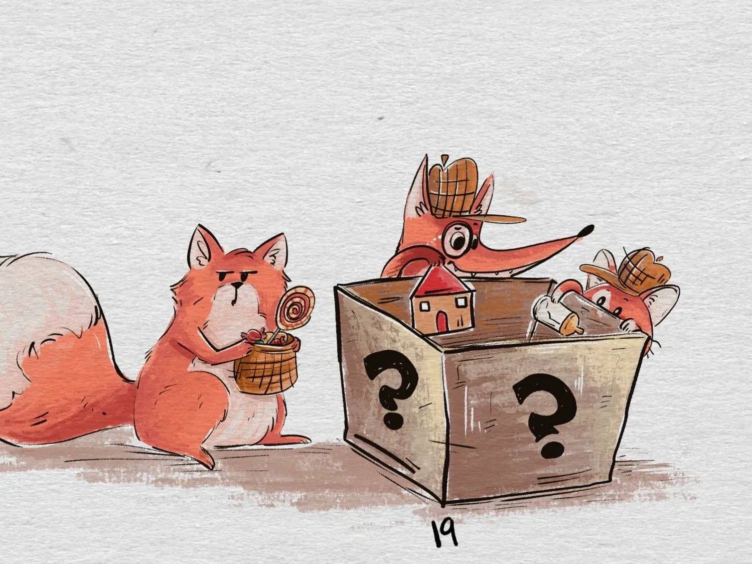 Four smart foxes, image 4